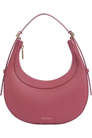 Coccinelle Handbags, female, , ONE SIZE, Grained leather shoulder bag with plectrum detail