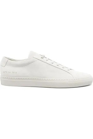 COMMON PROJECTS Sneakers, male, , 6 UK, Grey Lace-Up Flat Rubber Sole Shoe