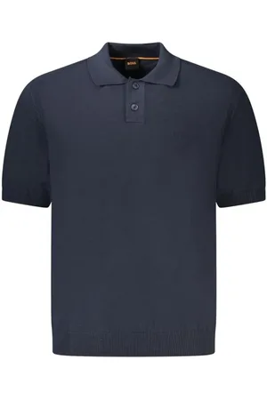HUGO BOSS Polo Shirts, male, , S, Embroidered Short Sleeve Jumper