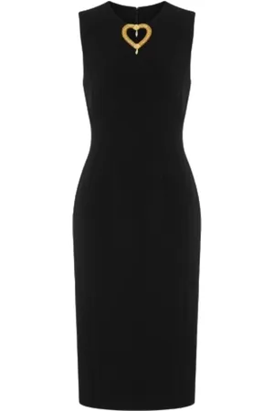 Moschino Heart Embroidered Sheath Dress