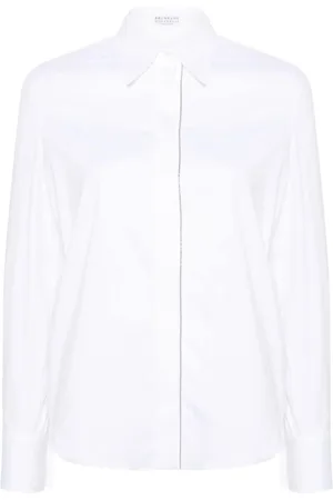 Brunello Cucinelli Shirts, female, , S, Cotton Shirt with Front Closure