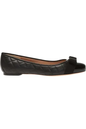 Salvatore Ferragamo Ballerinas, female, , 2 1/2 UK, Varina Quilted Ballet Flat