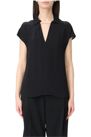 Patrizia Pepe Blouses, female, , L, V-Neck Blouse with Chain Detail