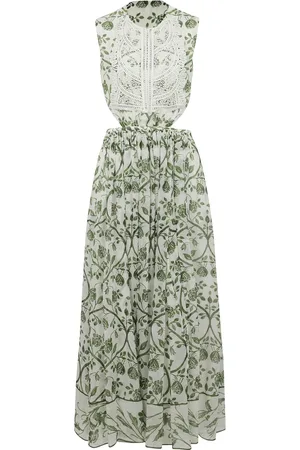 Giambattista Valli Maxi Dresses, female, , M, Ivory and Georgette Dress