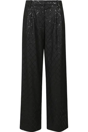 ROTATE Wide leg Trousers with sequin decoration