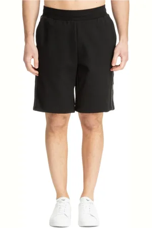 EA7 Plain Drawstring Track Shorts with Pockets