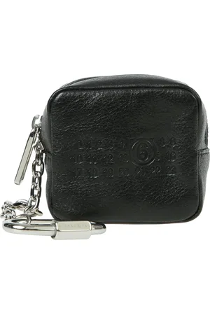 Maison Margiela Wallets & Cardholders, male, , ONE SIZE, Logo Cardholder with Carabiner Zip Closure
