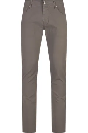 Jacob Cohen Chinos, male, , W34, Grey Cotton Elastane Trousers