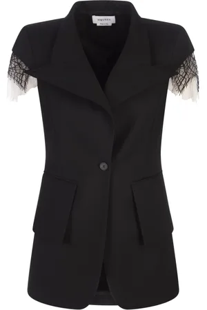 Alexander McQueen Blazers, female, , S, Button-Up Coat with Pockets
