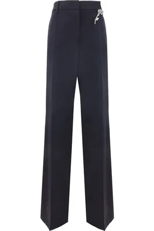 Prada Wool Trousers with Brooch