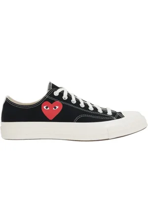 Comme des Garçons Sneakers, female, , 5 1/2 UK, Heart Low-Top Canvas Trainers