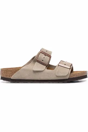 Birkenstock Sliders, male, , 10 UK, Buckle Detail Slip-On Sandals