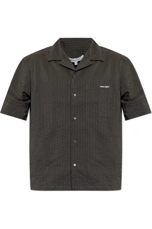 Maison Kitsuné Short Sleeve Shirts, male, , L, Shirt with stripe pattern