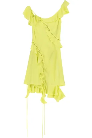 Acne Studios Lace-Up Frill Dress Polyester