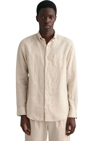 GANT Casual Shirts, male, , 4XL, Regular Lin Shirt