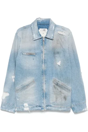 Maison Margiela Denim Shirts, male, , L, Stylish Outerwear Jacket