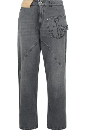 J.W.Anderson Straight Jeans, male, , W29, Twisted leg workwear jeans