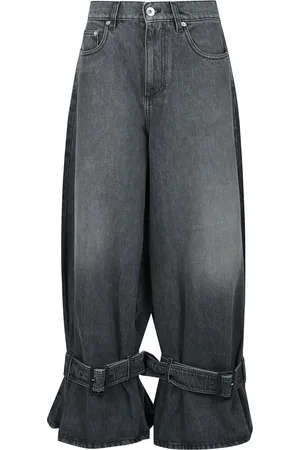 J.W.Anderson Loose-fit Jeans, female, , W27, Wide Leg Buckled Cuff Jeans