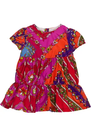 Emilio Pucci Dresses, female, , 18 M, Multicolour Cotton Composition Top