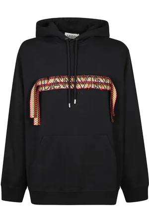 Lanvin Hoodies, male, , L, Oversized Hoodie with Curb Lace