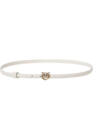 Pinko Bird Buckle Leather Belt Elegant Accessory