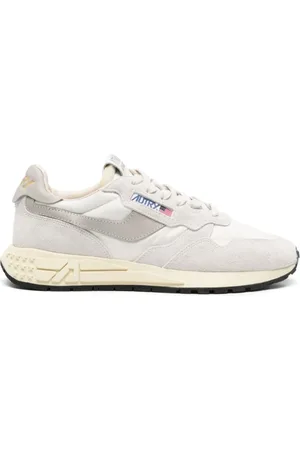 Autry Sneakers, male, , 7 UK, White Trainers with Reelwind Bianco