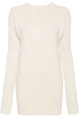 LEMAIRE Convertible Sleeve Cream Dress