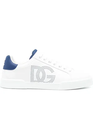 Dolce & Gabbana Blue Lace-Up Trainers