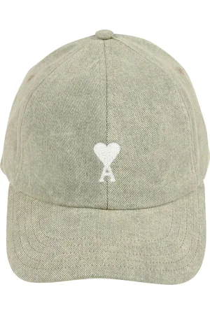 Ami Caps, male, , ONE SIZE, Vintage Cotton Twill Cap with Chain Stitch Embroidery