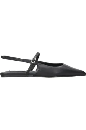 Steve Madden Leather Ballerinas with Instep and Back Strap