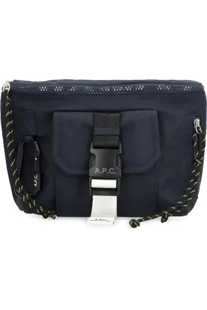 A.P.C. Cross Body Bags, male, , ONE SIZE, Nylon Belt Bag with Carabiner