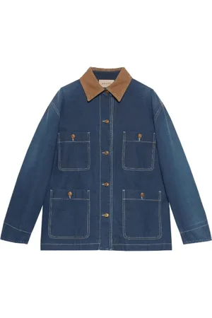 Gucci Denim Jackets, female, , XS, Denim longline jacket