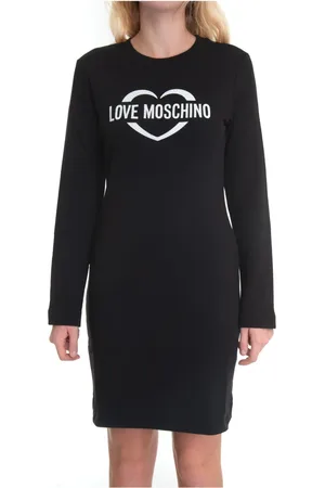 Moschino Short Dresses, female, , L, Logo Fleece Dress