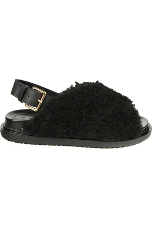 Marni Flat Sandals, female, , 5 UK, Fussbett Cross Sandals