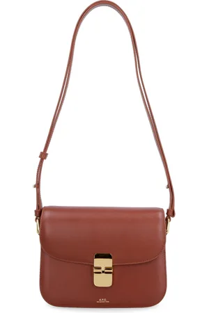 A.P.C. Cross Body Bags, female, , ONE SIZE, Leather Crossbody Bag with Interlocking Closure