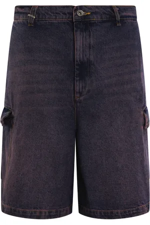 FLÂNEUR FLÂNEUR, Denim Shorts, male, , M, Denim Cargo Shorts for Men