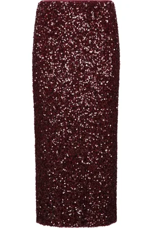 ROTATE Sequined Gonna Skirt