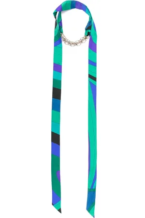 Emilio Pucci Geometric Print Forest Necklace