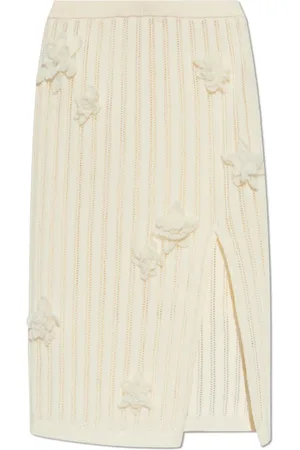 Casablanca Midi Skirts, female, , M, Skirt with patches