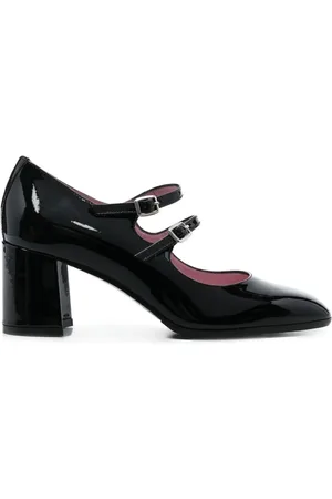 Carel Patent Leather Double-Strap Heels