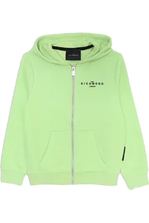 John Richmond Sweatshirts, unisex, , 14 Y, Hooded Sweatshirt with Zip Closure