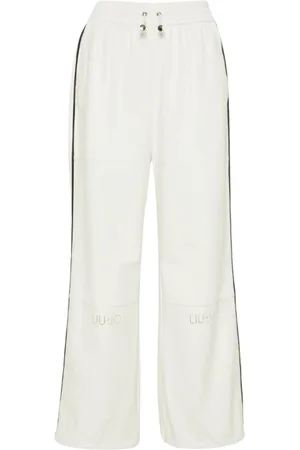 Liu Jo Classic Beige Leather Trousers