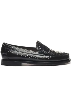 SEBAGO Leather Studded Loafers