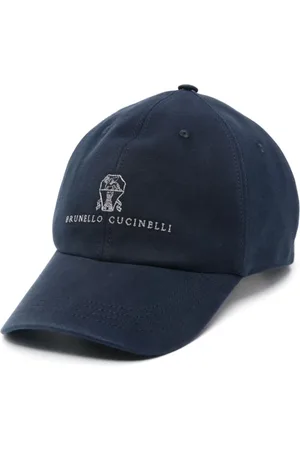 Brunello Cucinelli Caps, male, , M, Baseball Cap with Embroidery