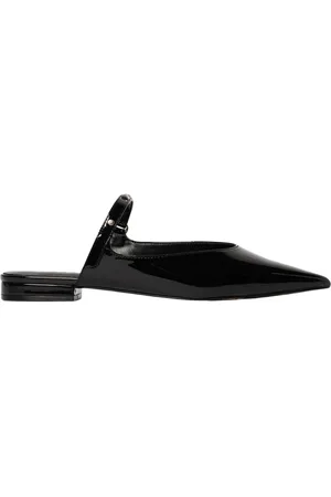 Roberto Cavalli Leather Slip-On Sandals with Buckle