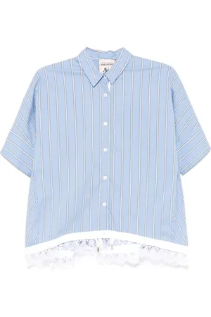 SEMICOUTURE Shirts, female, , S, Lace Trim Shirt