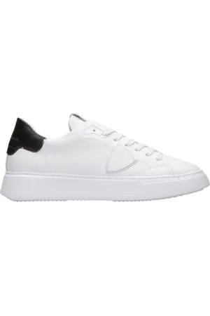 Philippe model Sneakers, male, , 8 UK, Leather Trainers with Braided Closure