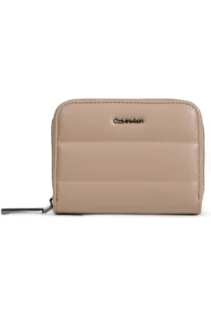 Calvin Klein Wallets & Cardholders, female, , ONE SIZE, Gray Faux Leather Women