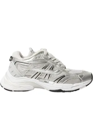 Ash Sneakers, female, , 3 UK, Race 05 Silver Leather Trainers
