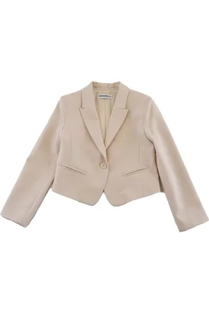 Patrizia Pepe Occassion Wear, unisex, , 10 Y, Elegant Stretch Sable Jacket